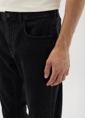 OVS Men'S Black Regular Fit Denim Jeans