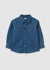 OVS Children'S Denim Shirt In Pure Cotton, Regular Fit