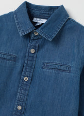 OVS Children'S Denim Shirt In Pure Cotton, Regular Fit