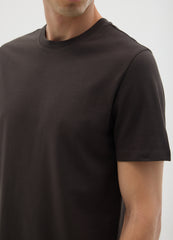 OVS Brown Pure Cotton T-Shirt Regular Fit