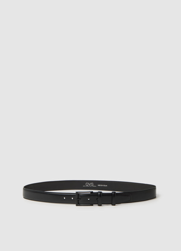 OVS Genuine Black Leather Belt