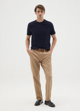 OVS Men'S Blue Pure Cotton Regular Fit T-Shirt