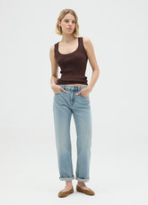 OVS Women'S Brown Stretch Fabric Vest