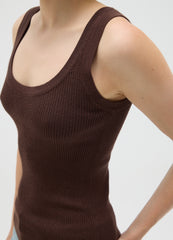 OVS Women'S Brown Stretch Fabric Vest