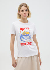 OVS White Pure Cotton T-Shirt, Regular Fit