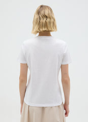 OVS White Pure Cotton T-Shirt, Regular Fit
