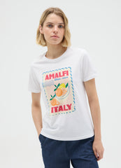 OVS White Pure Cotton Regular Fit T-Shirt