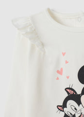 OVS White Regular Fit Cotton Girl'S Shirt With Frills