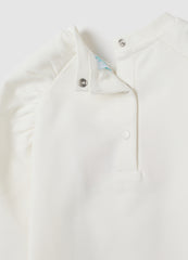 OVS White Girls' Stretch Cotton Sweatshirt