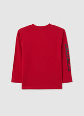 OVS Red Pure Cotton Children'S T-Shirt Regular Fit With Spiderman Print