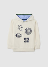 OVS White Regular Fit Pure Cotton Kid'S Sweatshirt