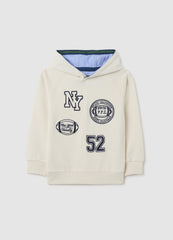 OVS White Regular Fit Pure Cotton Kid'S Sweatshirt