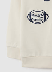 OVS White Regular Fit Pure Cotton Kid'S Sweatshirt