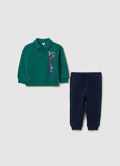 OVS Green Regular Fit Boys' Outfit In Pure Cotton