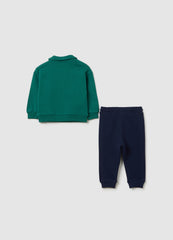 OVS Green Regular Fit Boys' Outfit In Pure Cotton