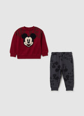 OVS Red And Grey Pure Cotton Baby Outfit