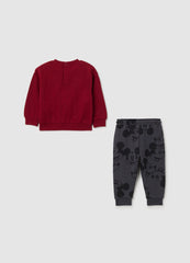 OVS Red And Grey Pure Cotton Baby Outfit