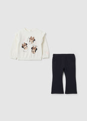 OVS White And Blue Elastic Cotton Girl'S Outfit