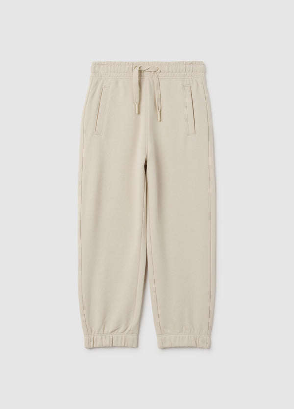 OVS Children'S Beige Pure Cotton Trousers Regular Fit