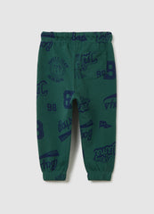 OVS Green Regular Fit Pure Cotton Children'S Trousers