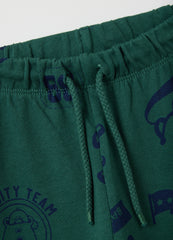 OVS Green Regular Fit Pure Cotton Children'S Trousers