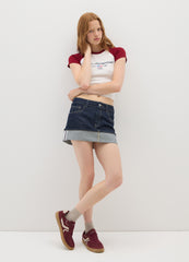 OVS Multicolor Stretch Cotton Fitted T-Shirt