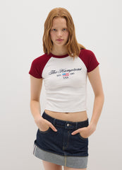 OVS Multicolor Stretch Cotton Fitted T-Shirt