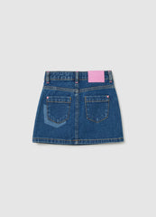 OVS Girls' Pure Cotton Denim Skirt Regular Fit