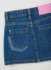 OVS Girls' Pure Cotton Denim Skirt Regular Fit