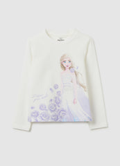 OVS Girls' White Regular Fit Stretch Cotton Top