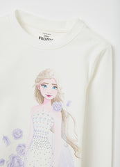 OVS Girls' White Regular Fit Stretch Cotton Top