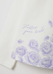 OVS Girls' White Regular Fit Stretch Cotton Top