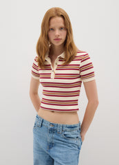 OVS Regular Fit Multicolour Stretch Cotton Polo