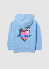 OVS Oversized Blue Cotton Blend Girls' Sweatshirt