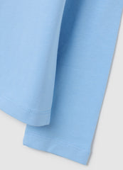 OVS Girl'S Blue Stretch Cotton Top Regular Fit