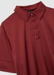OVS Red Satin Regular Fit Shirt