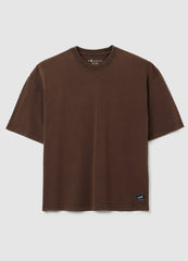 OVS Brown Boxy Fit Pure Cotton T-Shirt