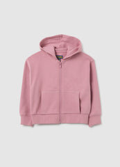 OVS Pink Pure Cotton Regular Fit Girls' Sweatshirt