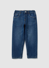 OVS Children'S Blue Cotton Blend Loose Fit Jeans