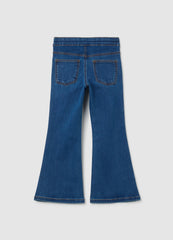 OVS Girls' Blue Denim Flare Jeans