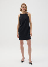 OVS Black Viscose Blend Slim Fit Dress