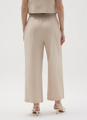 OVS Beige Striped Wide Leg Trousers