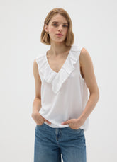 OVS White Pure Viscose Oversized Blouse