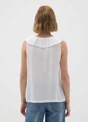 OVS White Pure Viscose Oversized Blouse