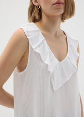 OVS White Pure Viscose Oversized Blouse