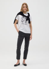 OVS White Pure Cotton Regular Fit T-Shirt With Floral Print