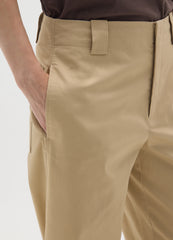 OVS Beige Cotton Trousers Regular Fit