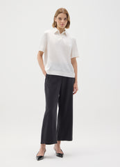 OVS White Stretch Fabric Shirt Regular Fit