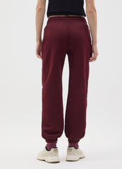 OVS Red Cotton Blend Trousers With Regular Fit