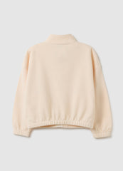 OVS Oversized Beige Pure Cotton Girl'S Sweatshirt